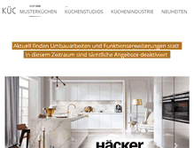 Tablet Screenshot of musterkuechen.com
